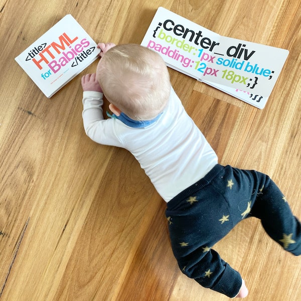 Baby Intern Reading HTML and CSS Baby Books
