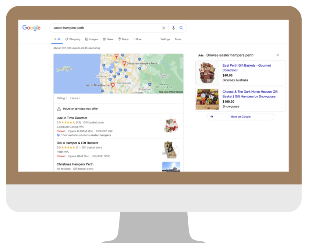 Google local map pack